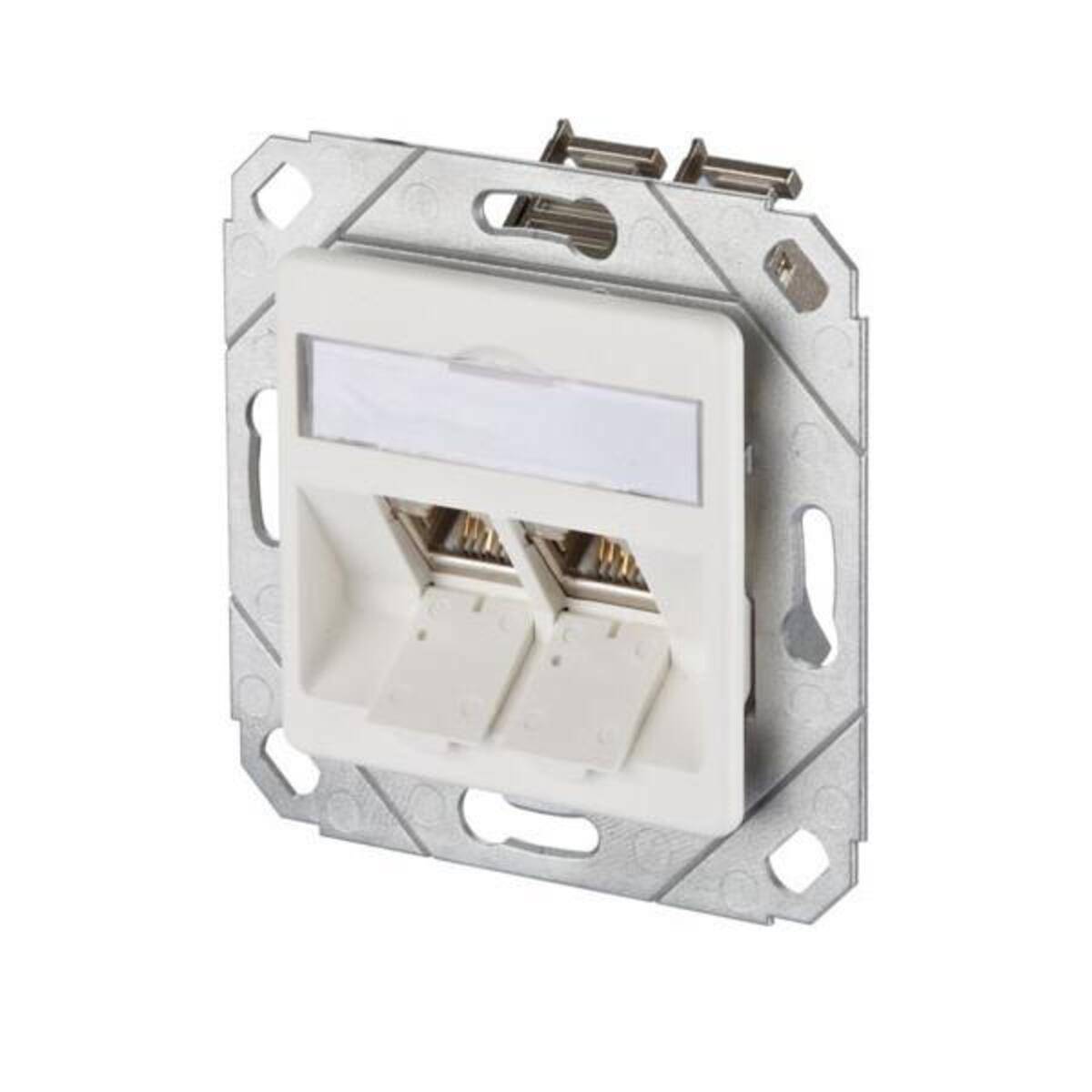 Metz Connect Anschlussdose, Cat.6A TN E-DATmod-2Upk-rws