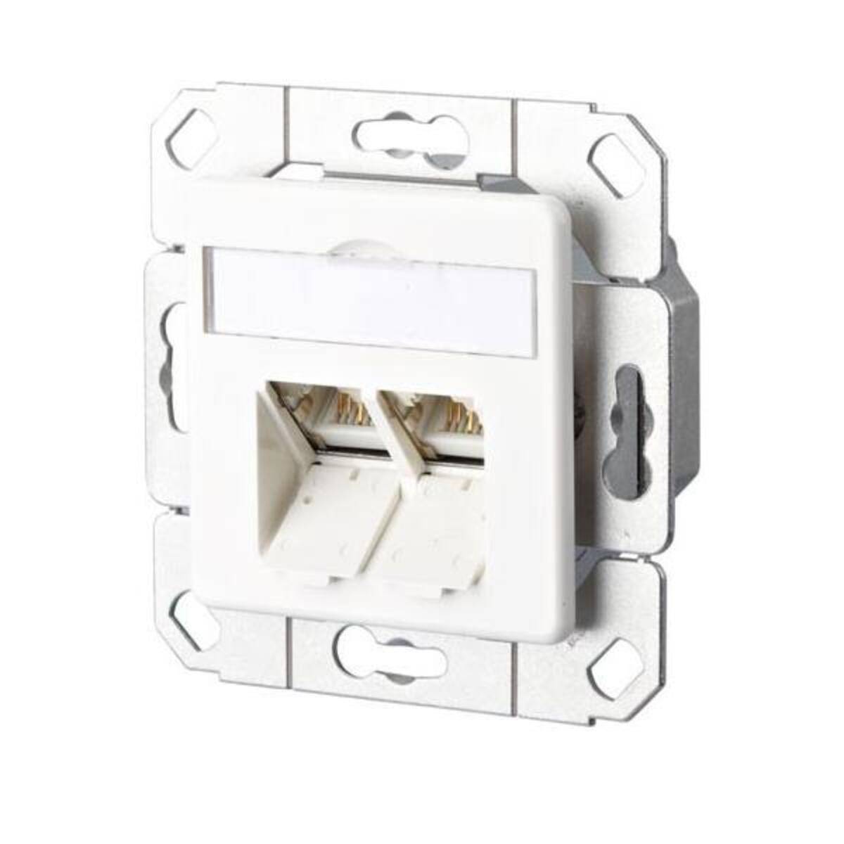 Metz Connect Anschlussdose,Kat.6 TN E-DATC6-2Upk-rws