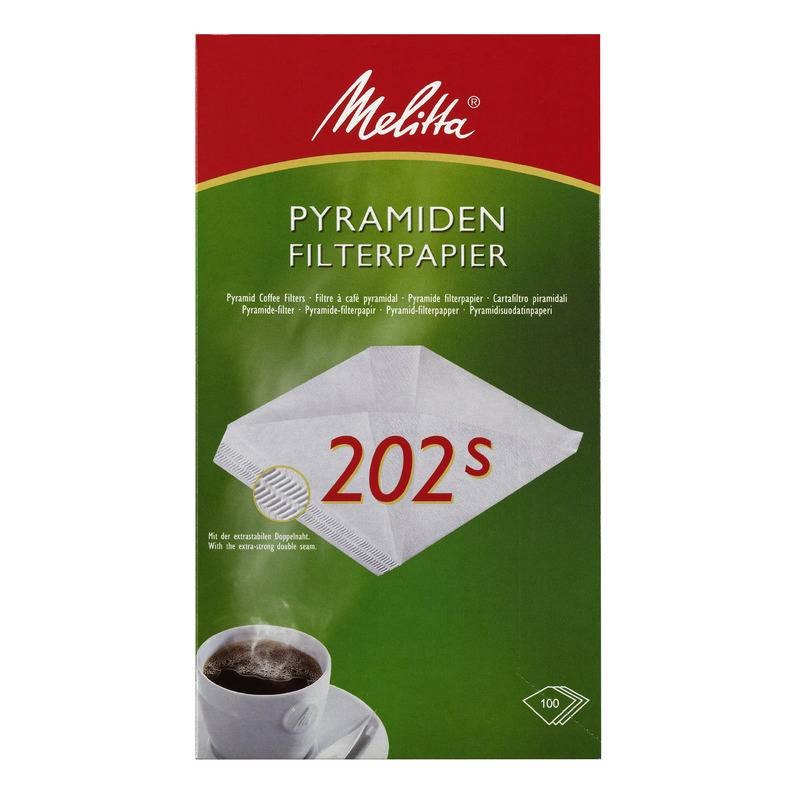Melitta Pyramidenfiltertüten 202s für Gastronomie-Maschinen