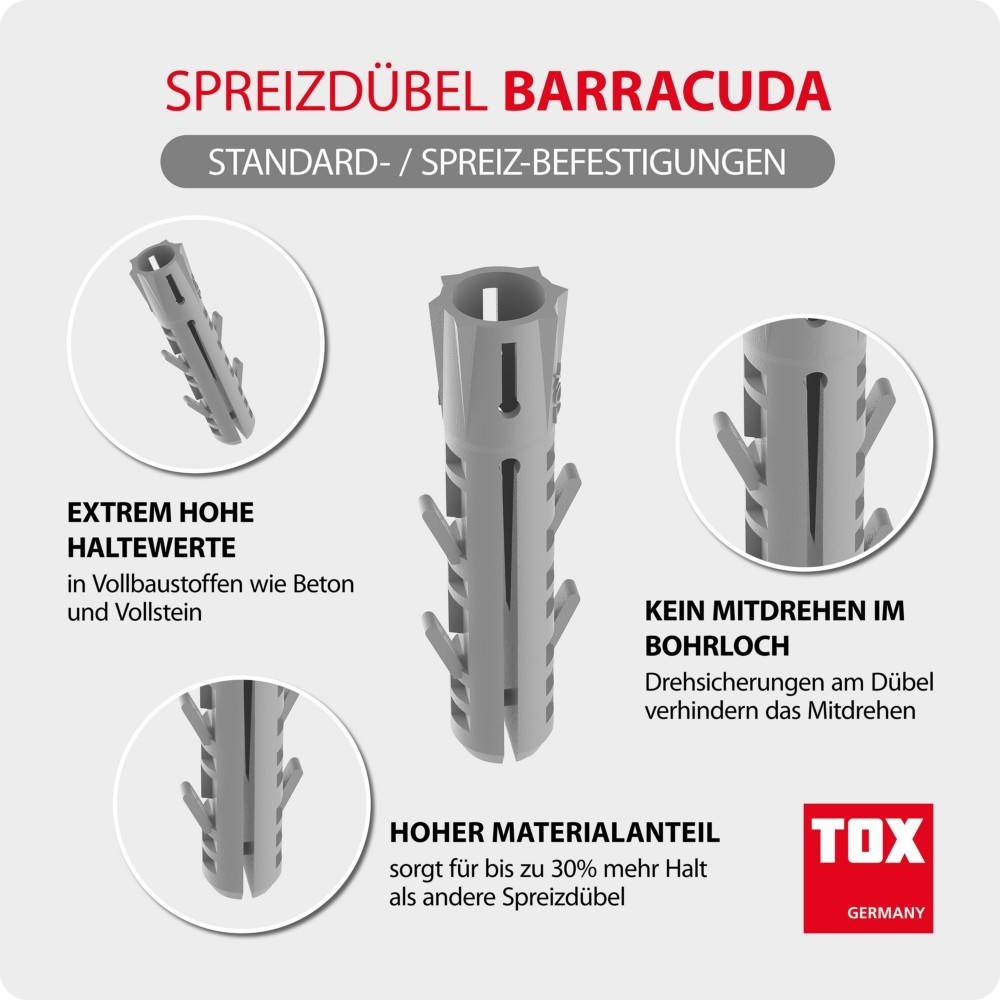 TOX-Dübel-Techn. Spreizdübel Barracuda 12/60 KT