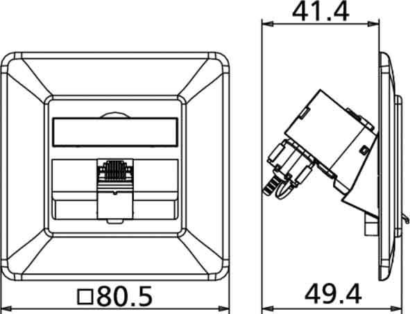10 Stk. Metz Connect Anschlussdose C6Amodul UP 130B12D11002-E