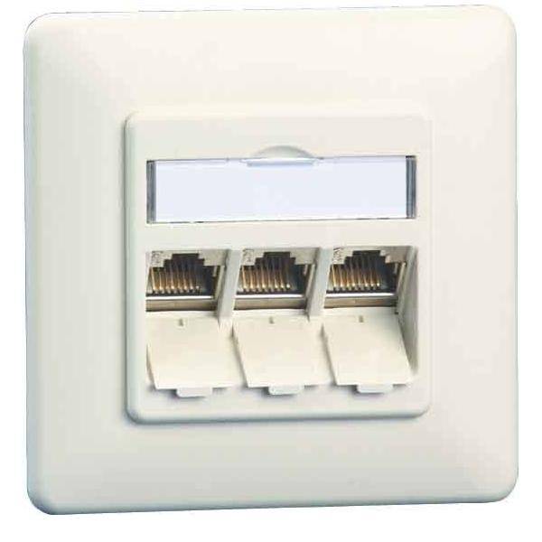 Metz Connect Anschlussdose C6Amodul UP TN C6Amod-3UP-180rw