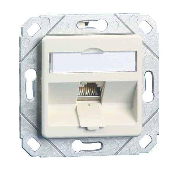 BTR NETCOM Anschlussdose C6Amodul Upk TN C6Amod-1UPk-180rw