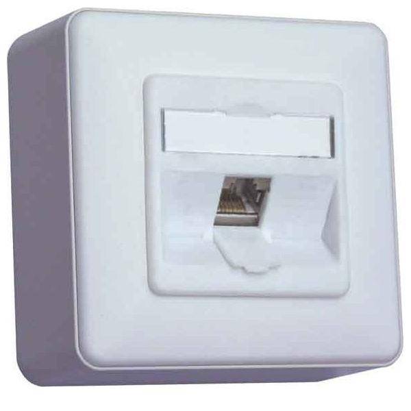 Metz Connect Anschlussdose C6Amodul AP TN C6Amod-1AP-180rw