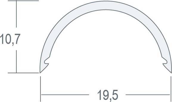 30 Stück EVN Lichttechnik Kunststoff-Abdeckprofil RAM 200