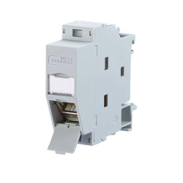 Metz Connect Hutschienenmodul,Kat.6A TN C6Amod-REG-180