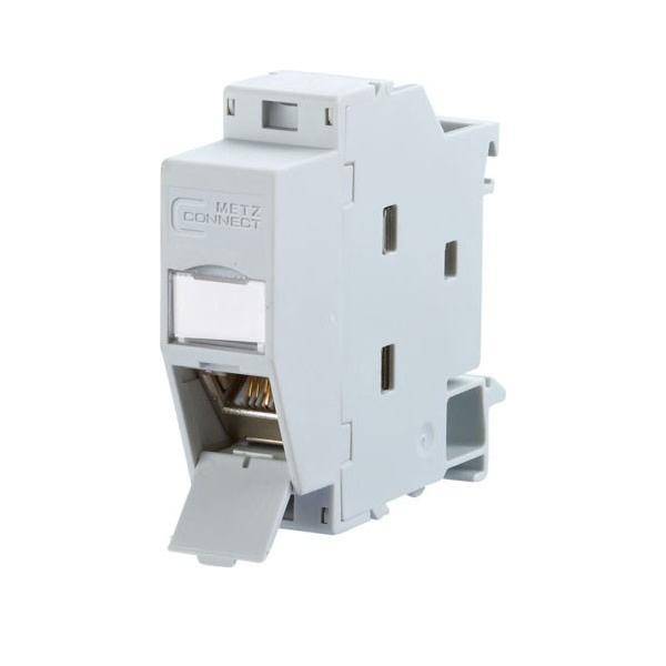 Metz Connect Hutschienenmodul,Cat.6A TN E-DATmod-REGplus