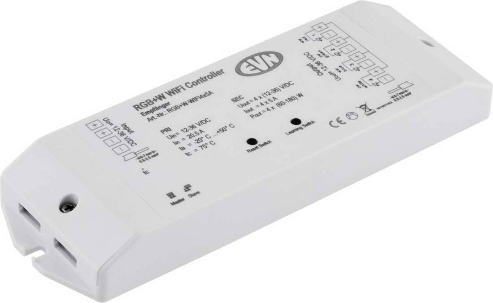 EVN Lichttechnik WIFI Controller Empfänger RGB+W-WIFI4x5A