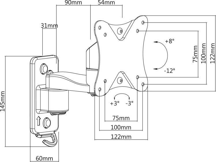 E+P Elektrik Wandhalterung WH223