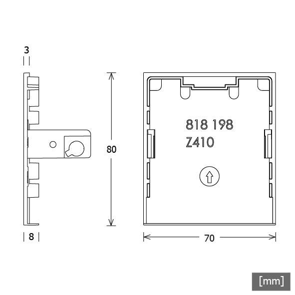 LTS Licht&Leuchten Enddeckel LK-Z 070.001 si VE2
