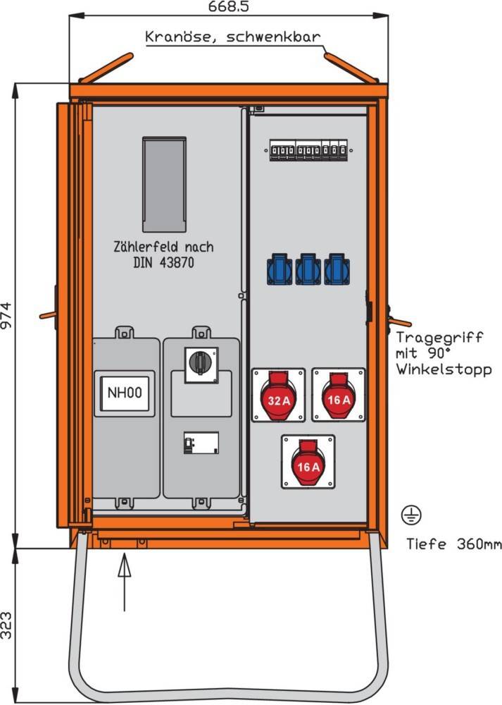 Walther Werke Anschlussverteilerschrank WAV0100R1