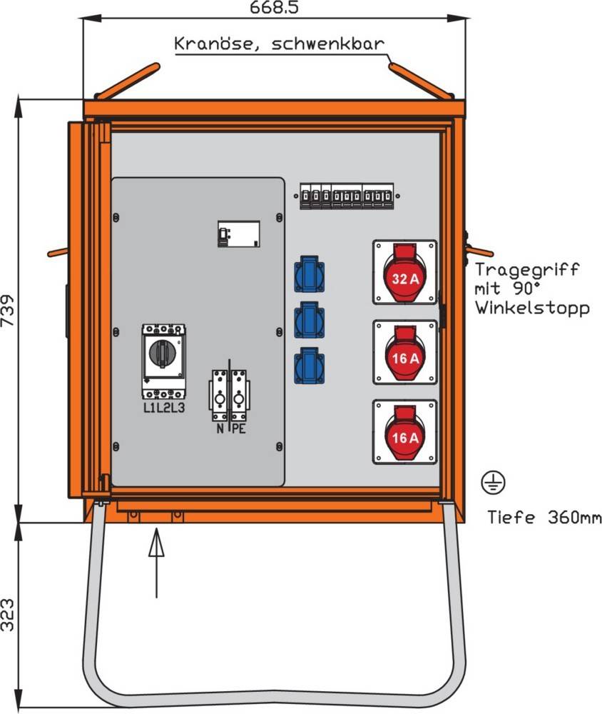 Walther Werke Verteilerschrank WV0270R1