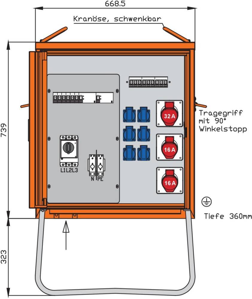 Walther Werke Verteilerschrank WV0310R1