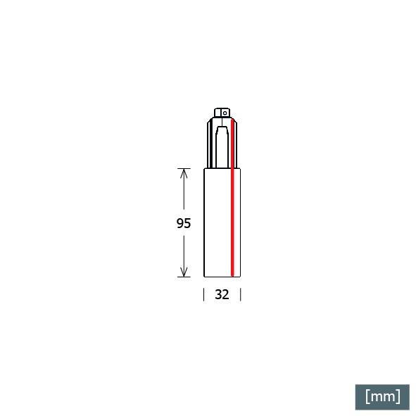 LTS Licht&Leuchten Endeinspeisung ST-A F/PE-R/9001 SW