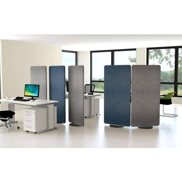 Textil-Element drehbar blau/silber