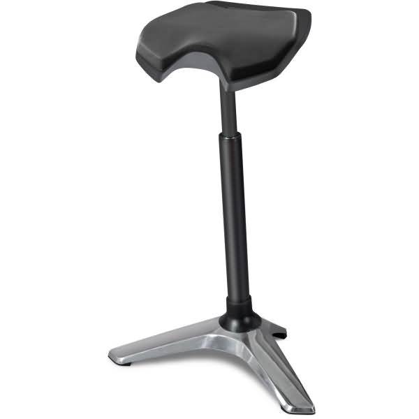 Sitz- und Stehhocker Stand ESD 61-90cm Sattelsitz Skai Mano S schwarz