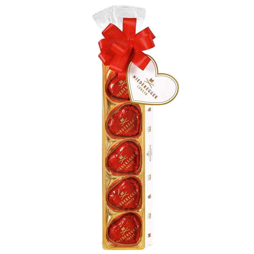 Niederegger Marzipan Herzen 5x12,5g Inhalt: 62.5g