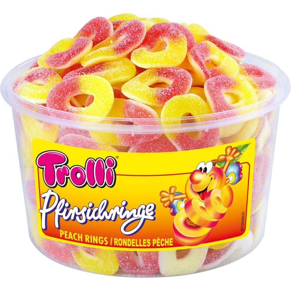 Trolli Pfirsichringe 150er Inhalt: 1200g