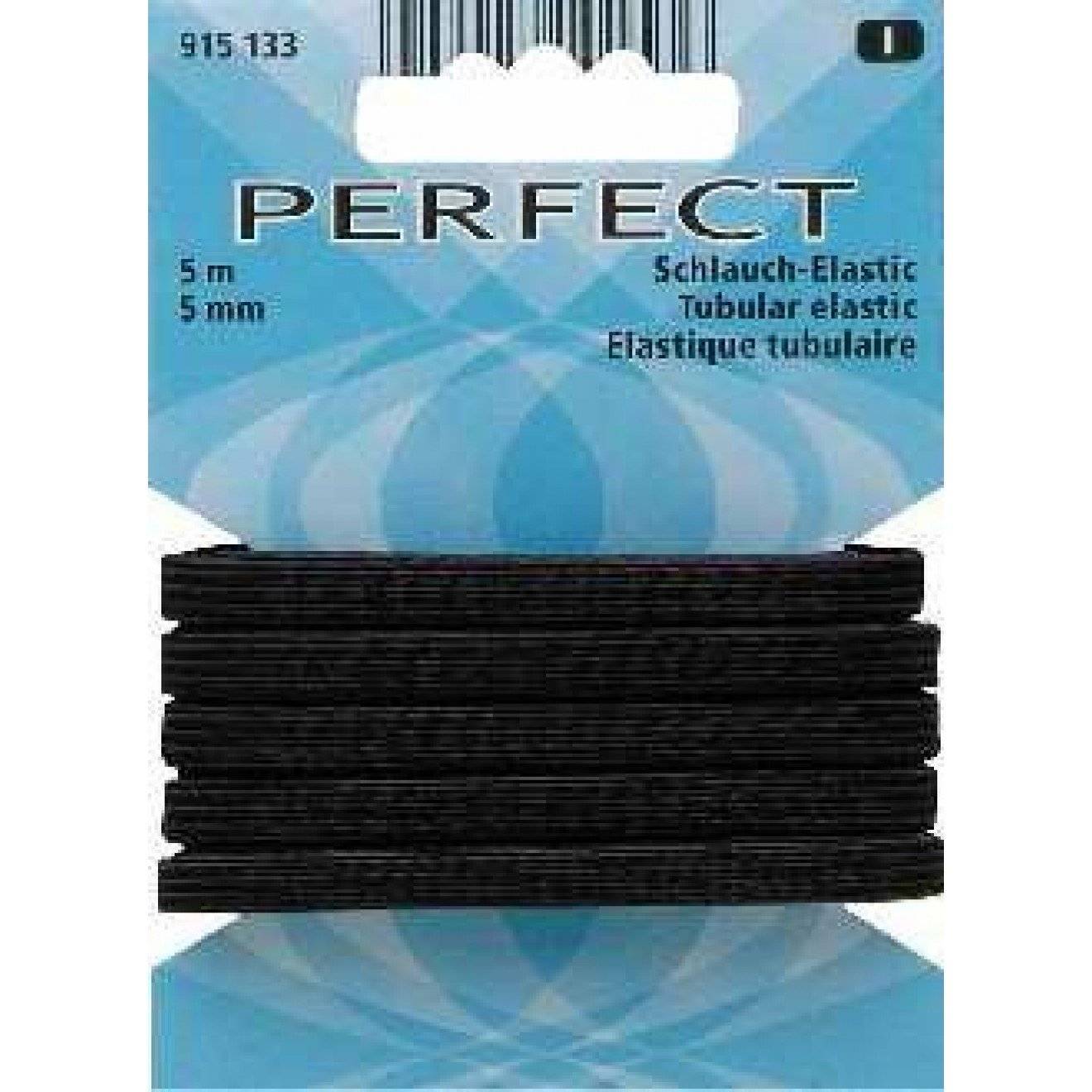 Schlauch-Elastic 5 mm schwarz 5 m