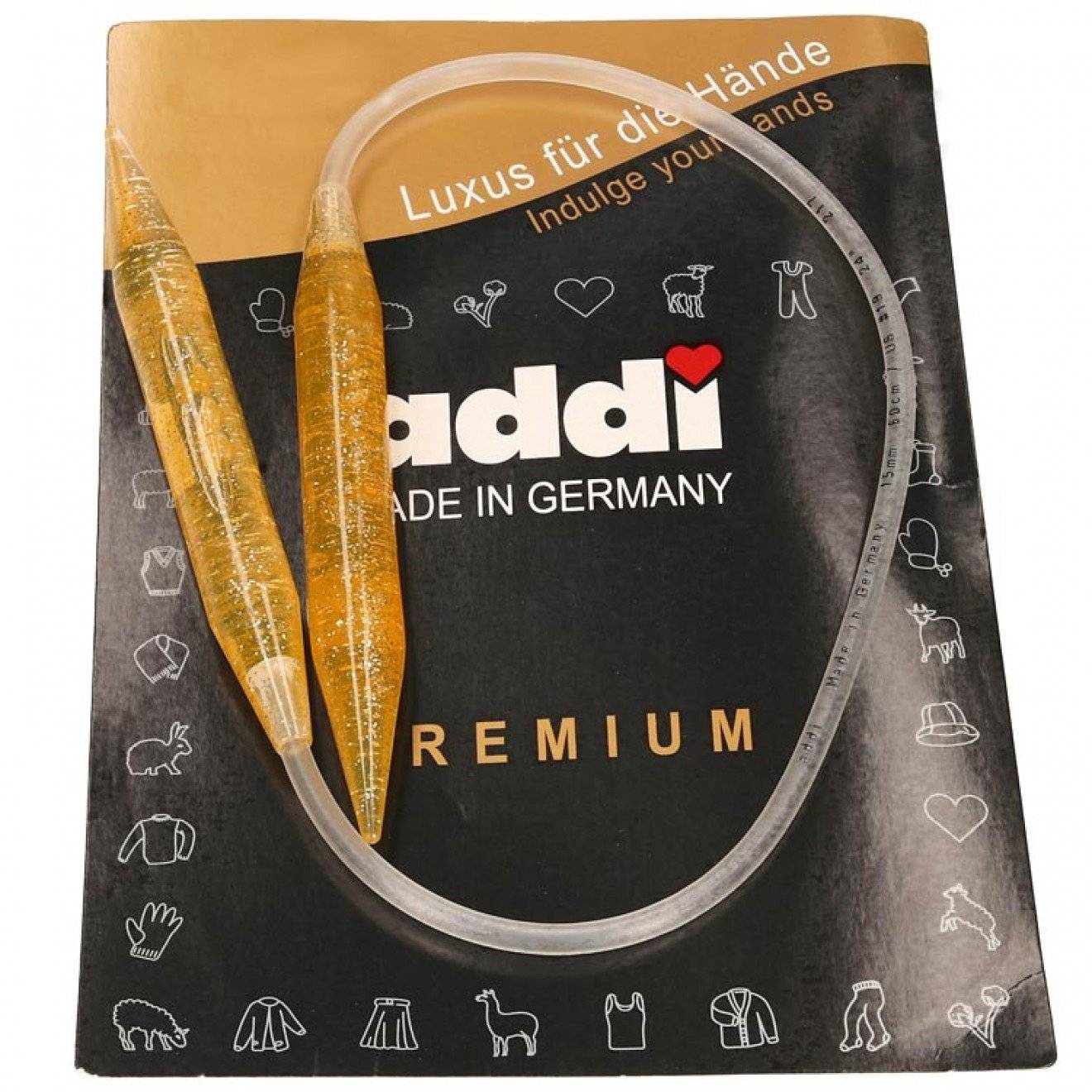 Rundstricknadel+Glitter 7,00 mm 100 cm