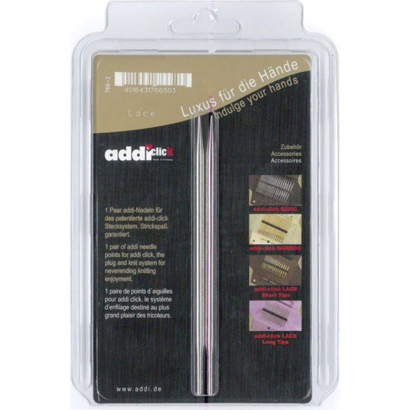 addi-click Lace long Spitzen 8,00 mm 12,50 cm 1 Paar