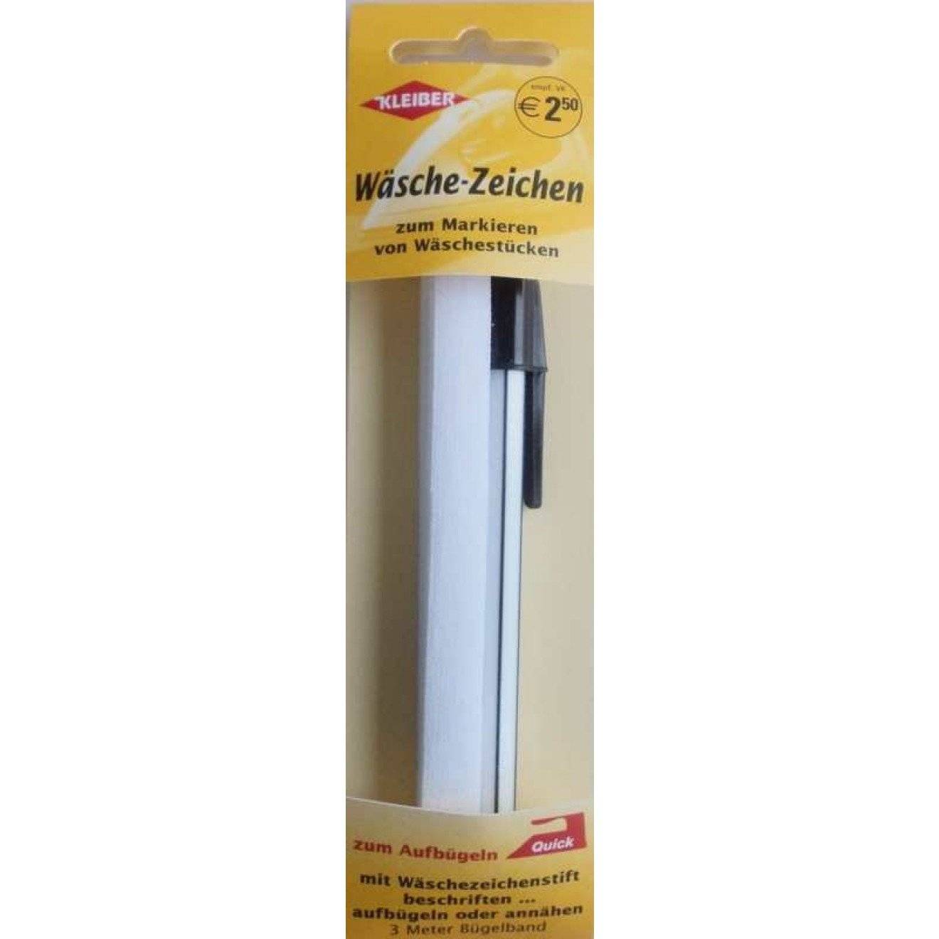 Wäschezeichen/Bügelband weiß 3 m