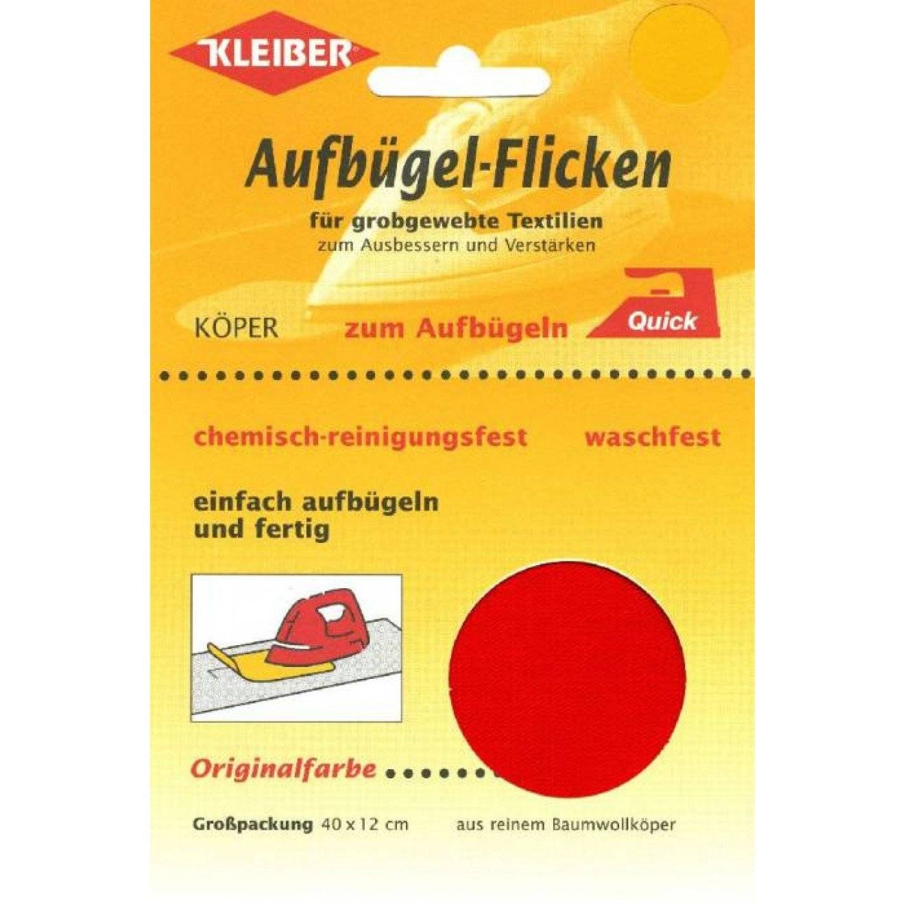 Köper-Aufbügel-Flicken ca. 40x12 cm 05 dunkelblau