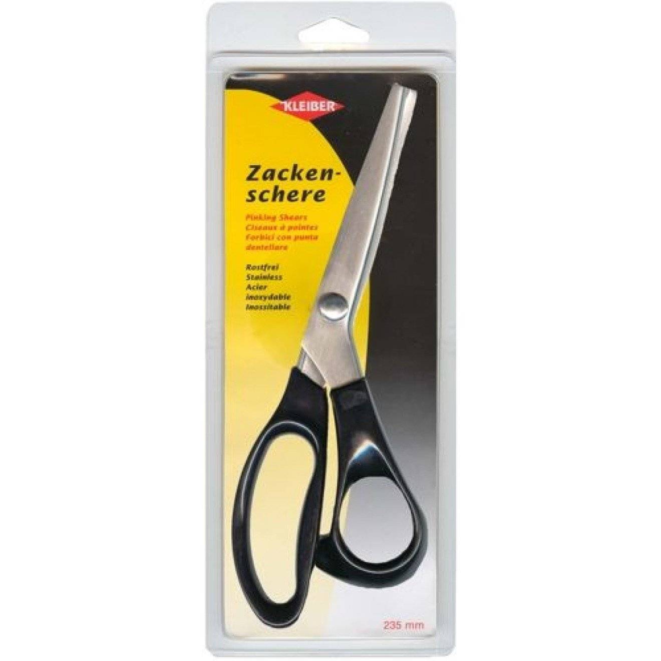Zackenschere ca. 235 mm schwarz