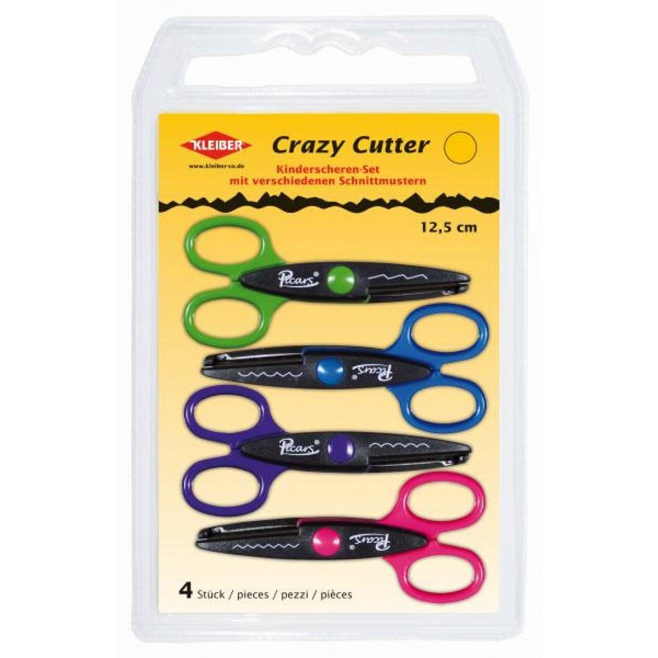 Kinderscheren-Set Crazy Cutter ca. 125 mm 4 St