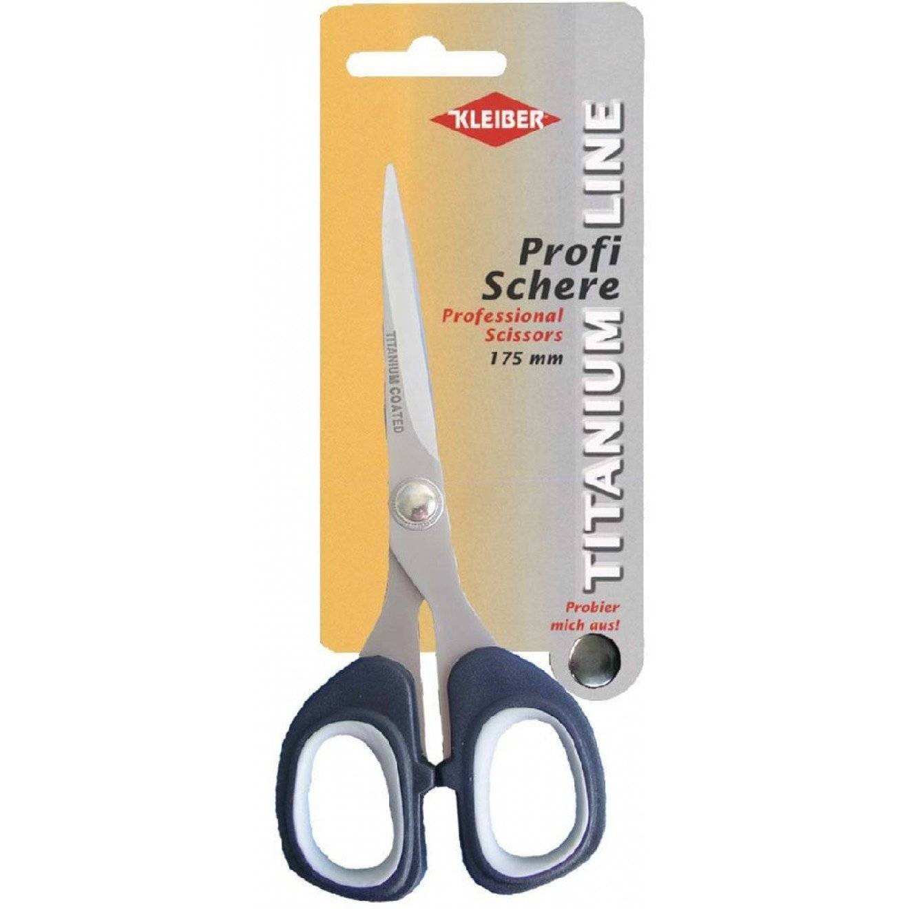 Titanium Profi Schere ca. 175 mm grau/schwarz