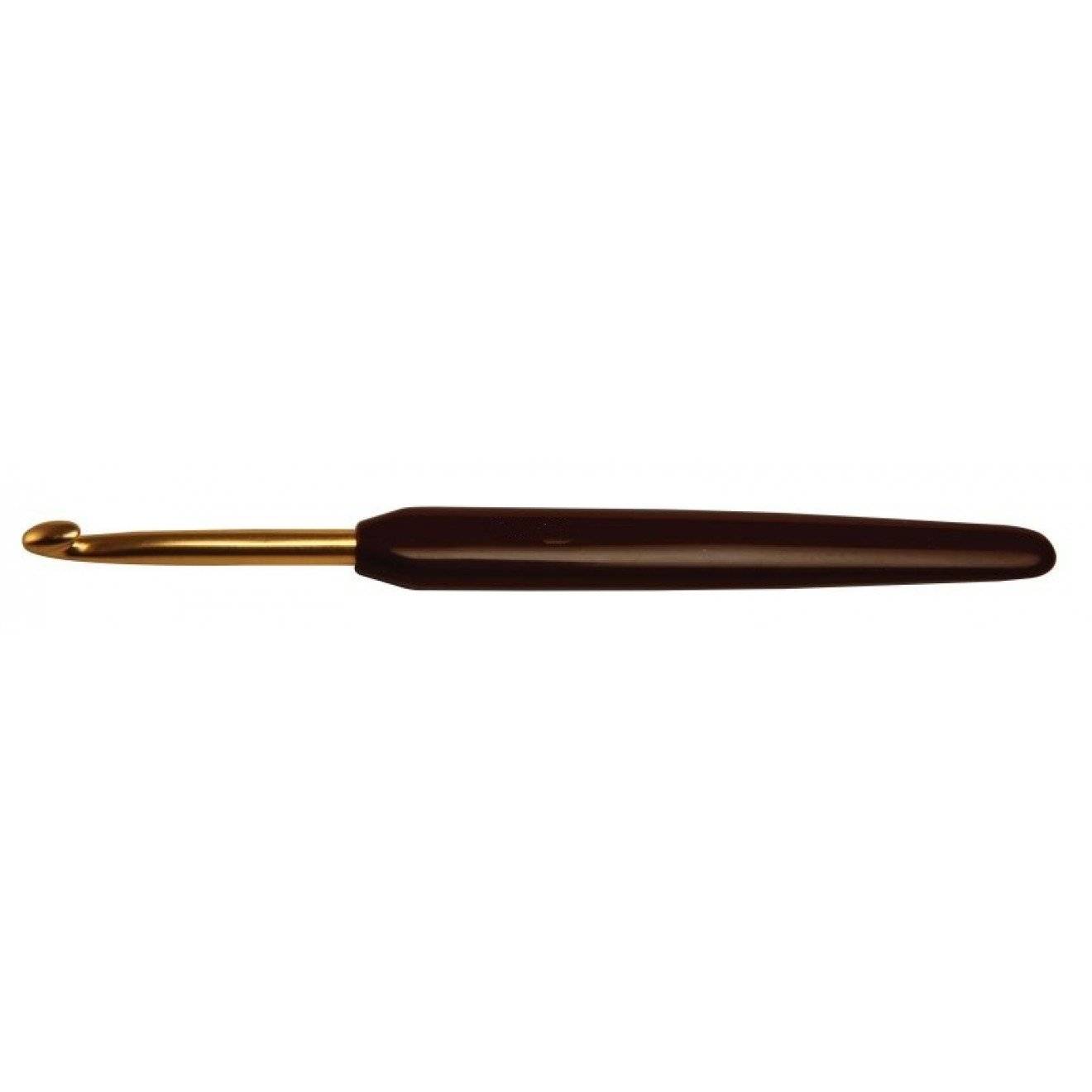 Häkelnadel mit Softgriff 6,50 mm gold