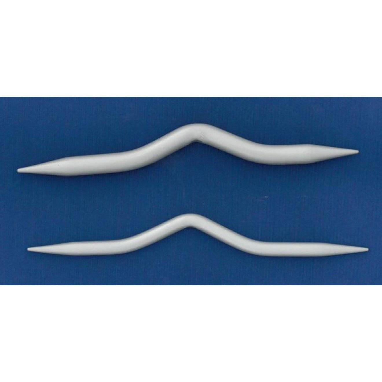 Zopfmusternadeln 6,0+8,0 mm grau 2 St