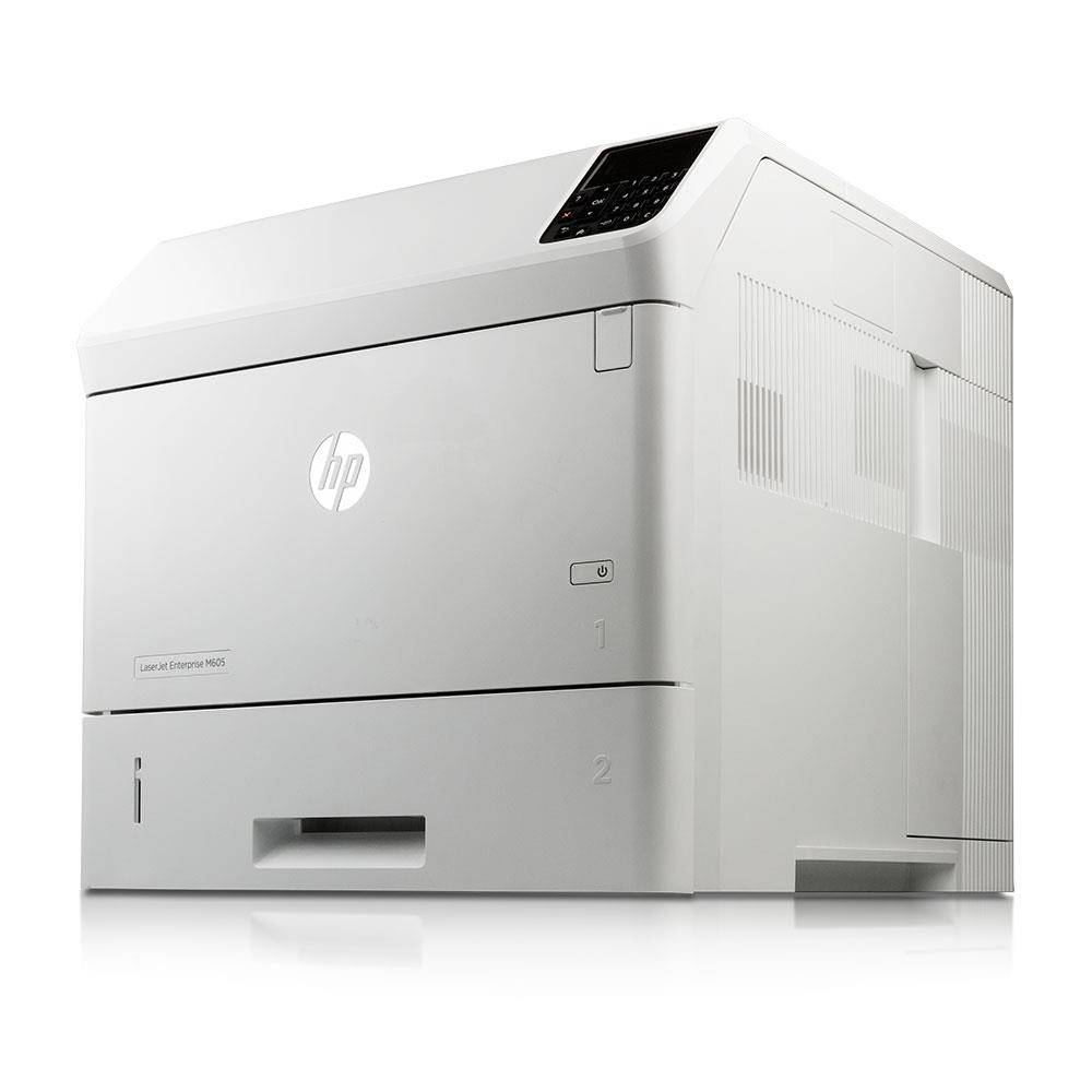 HP LaserJet Enterprise (Refurbished) M605dn Laserdrucker s/w (55 Seiten/min., 4GB Flash, Duplex, GigaBit LAN)