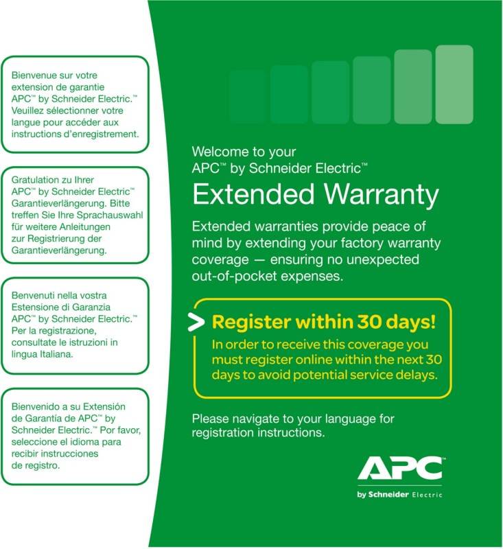 Schneider Elec.(APC) Service Pack WBEXTWAR1YR-SP-04