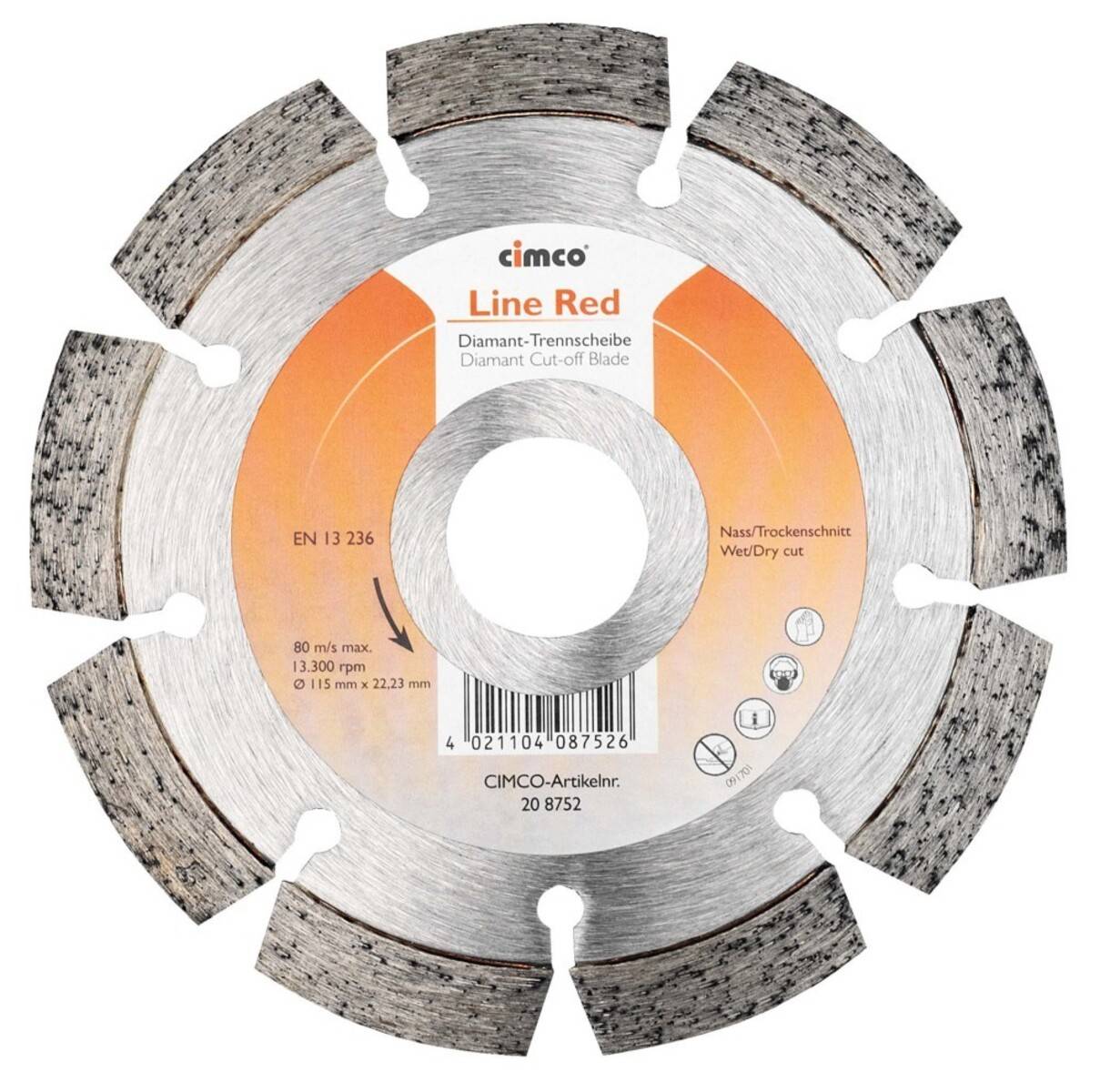 Cimco Werkzeuge Diamanttrennscheibe 208752