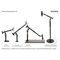 Photecs® Dritte Hand V1, höhenverstellbar bis ca. 37 cm, Halter f. Lötkolben, Dremel o. ähnliche Photecs® Dritte Hand V1, höhenverstellbar bis ca. 37 cm, Halter f. Lötkolben, Dremel o. ähnliche