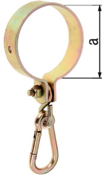 Schaukelschelle D.100mm STA galv. gelb verz. Belastung max. 70kg GAH