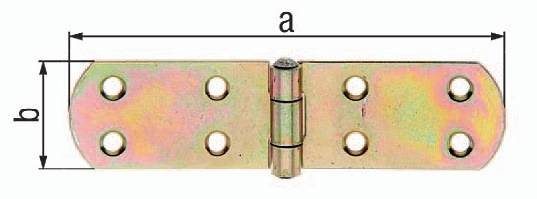 Kistenband H.156mm B.offen35mm S.2mm STA galv.gelb verz.GAH