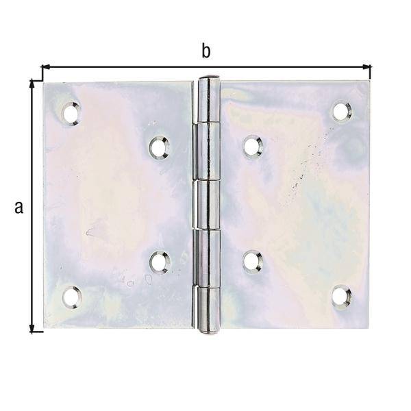 Scharnier H.100mm B.152mm S.2,0mm STA sdmverz.breit GAH