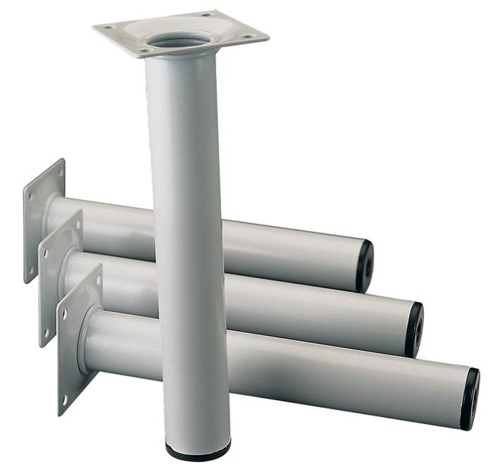 Möbelfuß weißalu.30mm H.800mm Platte ELEMENT SYSTEM