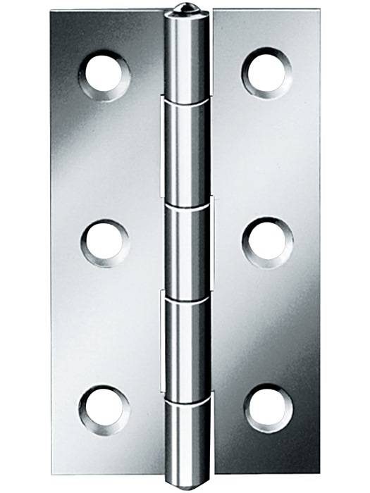 Scharnier H.60mm B.34mm S.1,2mm VA gerollt,schmal VORMANN