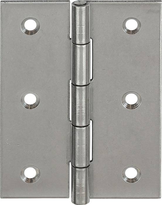 Scharnier 10502 H.60mm B.46mm S.1,2mm VA gerollt,halbbreit VORMANN