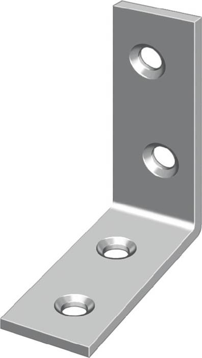 Stuhlwinkel L.125mm B.23mm S.2,5mm Fe blau chroma.HOHAGE