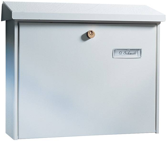 Briefkasten Ams.867 W H.320mm B.377mm T.115mm weiß STA DIN C4 BURG-WÄCHTER