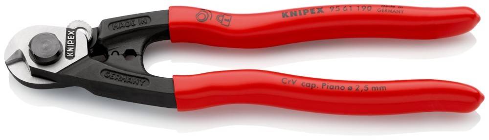 Knipex-Werk Drahtseilschere 95 61 190 SB