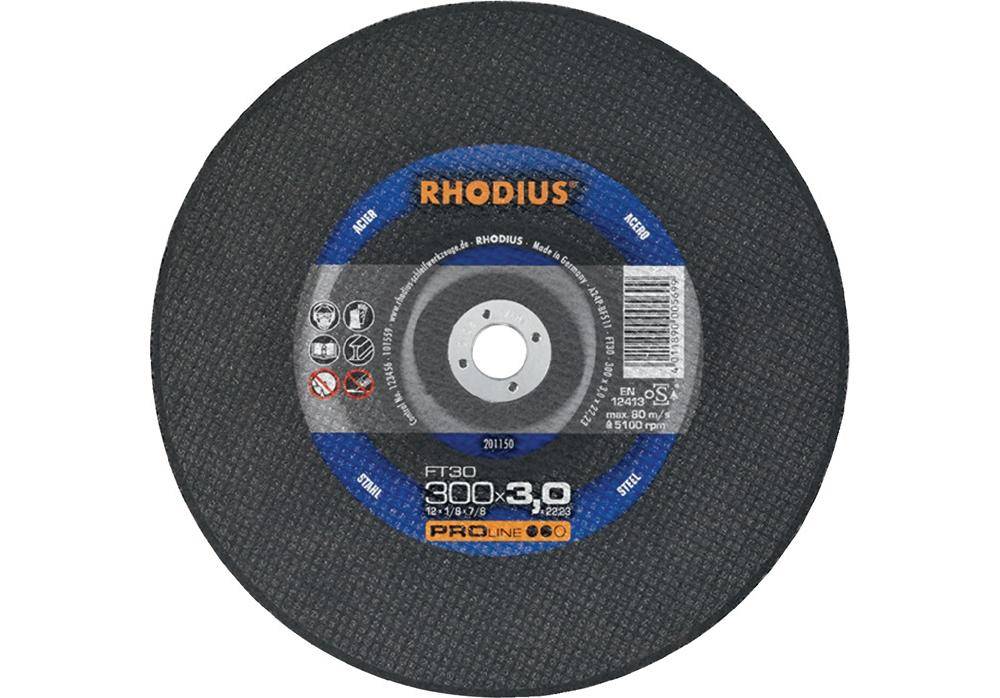 RHODIUS Trennscheibe FT30 D350x4mm gerade Stahl Bohrung 25,4 mm