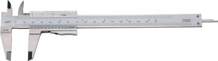 Taschenmessschieber DIN 862 150mm m.Momentf.eck.H.PREISSER