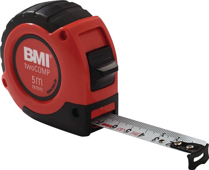 Taschenrollbandmaß twoComp L.3m B.16mm mm/cm EG II ABS Automatic SB BMI