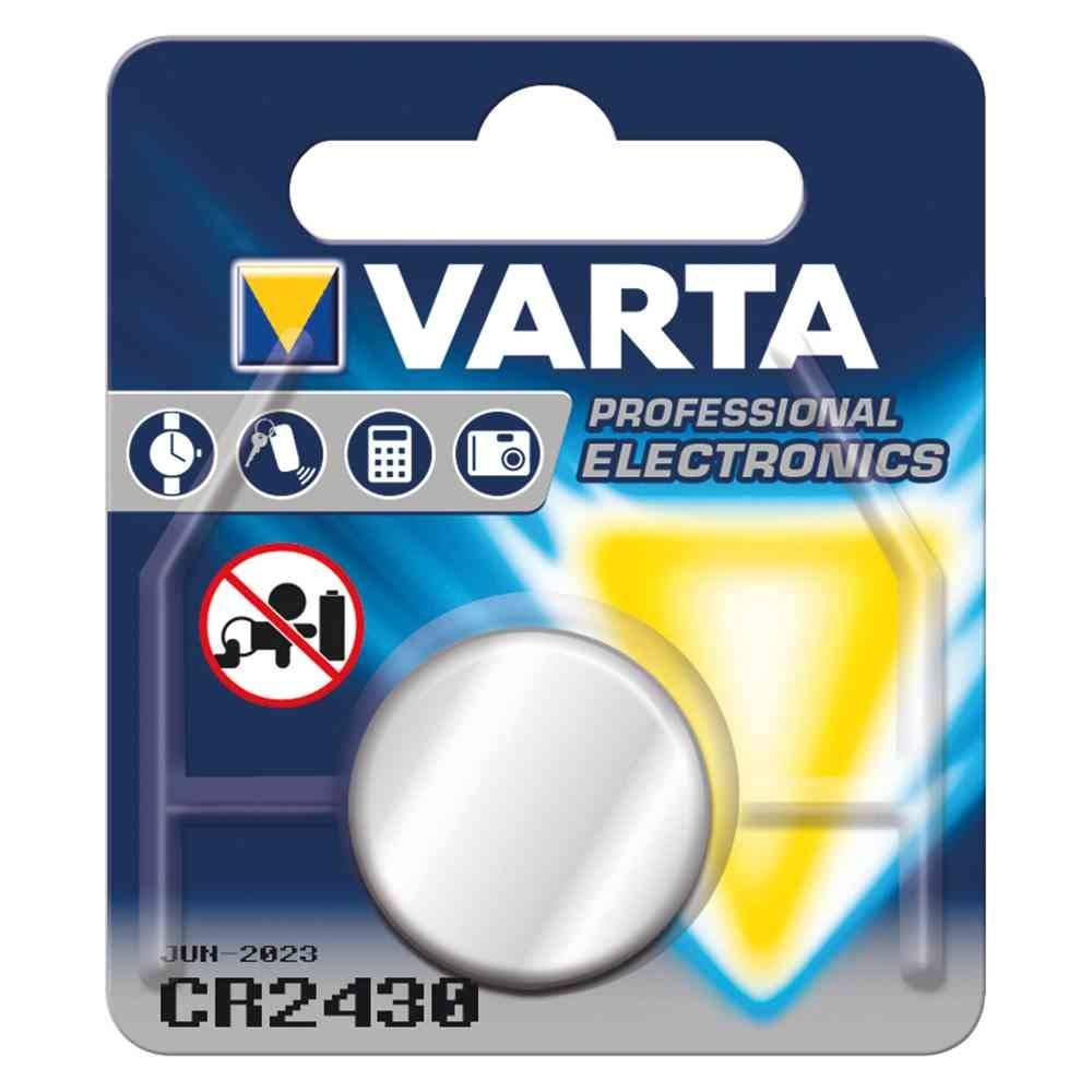 VARTA Knopfzelle 3V 280mAh CR2430 24,5x5x3mm VARTA Lithium
