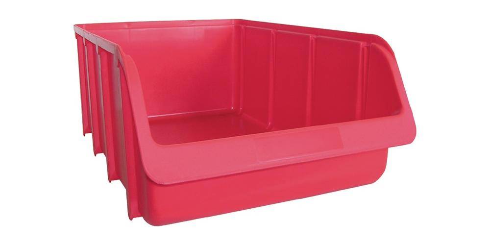 Hünersdorff Sichtlagerkasten L489/422xB312xH184mm PP rot stapelbar